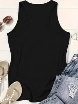 I'M JUST A Sweetheart Wiht A Temper Letter Print Women Tank Top Sleeveless Casual Summer New Crew Neck Tops for Women Clothes