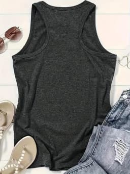 I'M JUST A Sweetheart Wiht A Temper Letter Print Women Tank Top Sleeveless Casual Summer New Crew Neck Tops for Women Clothes