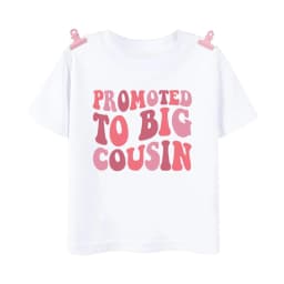 Promoted To Big Cousin Shirt Baby Announcement T-shirt Big Cousins Tops Kids Summer Short Sleeve Tee Boys Girls Fashion Shirts