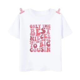 Promoted To Big Cousin Shirt Baby Announcement T-shirt Big Cousins Tops Kids Summer Short Sleeve Tee Boys Girls Fashion Shirts