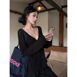Thin Perspective Long Sleeved T-shirt for Women's Summer Loose Casual Korean Base Sun Protection Cover Up Top for Women