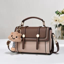 Simple fashion color contrast trend women's handbag, the temperament of all the college style single shoulder crossbody bag, plu