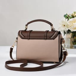 Simple fashion color contrast trend women's handbag, the temperament of all the college style single shoulder crossbody bag, plu