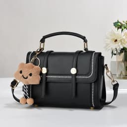 Simple fashion color contrast trend women's handbag, the temperament of all the college style single shoulder crossbody bag, plu