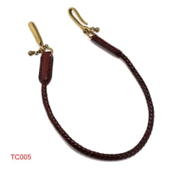 Classic Punk Style Genuine Leather Biker Keychain Jeans Chain Handmade Wallet Chain Waist Chain Men's Rock Clothing Accessories