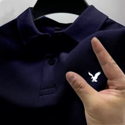 Summer New POLO Shirt Men's Lapel Casual Versatile Business High Quality Breathable Short Sleeve Printed Multicolor T-shirt Top