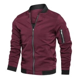 Spring Autumn Men's Windbreaker Jacket Casual Lightweight Jacket For Men Sports Zip Up Coat with Pockets Clothing