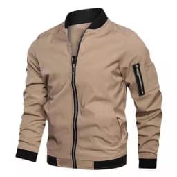 Spring Autumn Men's Windbreaker Jacket Casual Lightweight Jacket For Men Sports Zip Up Coat with Pockets Clothing