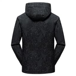 2025 Men's Casual Waterproof Windbreaker Jacket Full Zip Up Hooded Shell Outdoor Hiking Coat For Autumn Plus Size