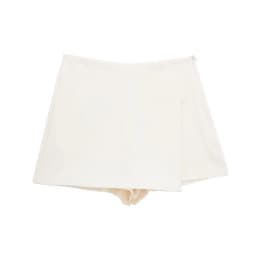 HXAO Shorts Women 2024 Summer Elegant Casual Party Skirt Shorts Ladies Fashion White Khaki Black Short Skirt Pants For Female