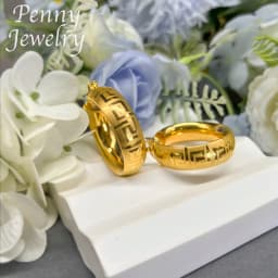 Original 18K Gold Plated Hoop Earrings for Women Copper Vintage Circle Earring Party Wedding Gifts Italian African Jewelry Sets