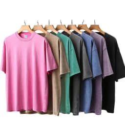 My Imaginary Friends Think I'M Cool Washed Retro Men T-Shirt Soft Casual Oversize T-Shirt Cotton Tee Clothes Summer Loose Tshirt