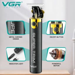 VGR 082 Hair Trimmer T9 Professional Hair Cutting Machine Cordless Rechargeable Bald Trimmer for Men