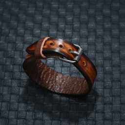 New Retro Black Brown Genuine Leather Belt Buckle Wide Wrap Bracelets Men Women Bangle Outdoor Jewelry