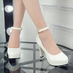 Ladies Spring Autumn New Single Shoes Trendy buckle high heels Sharp pointed women comfort footwear Fashion casual pumps Zapatos