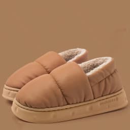 Men's Home Slippers Warm Shoes Bag Heel Indoor and Outdoor Non-slip Thick Bottom Casual Daily Home Bag Heel Cotton Shoes
