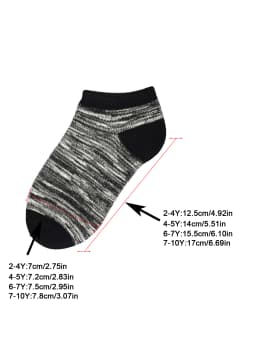 12 Pairs Toddler Kids Socks Half Cushion Low Cut Ankle Socks Boy Girl Athletic Socks 2-10 Years Old