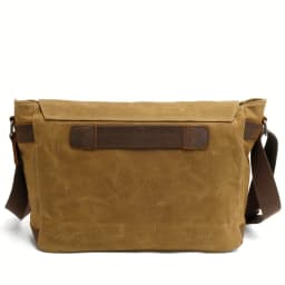 Vintage Canvas Shoulder Bag Casual Slant Span Men's Waxed Waterproof Canvas Computer Bag With Mad Horse Messenger Bag
