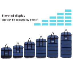 Versatile 5-Layer Folding Travel Bag with Wheels Large Capacity Waterproof Durable Luggage for Trip Weekend Getaways Overnight