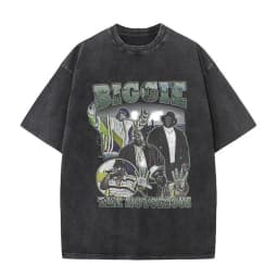 Washed Vintage The Notorious Big Ready To Die Big Poppa Album Graphic T Shirts Men Women's Hip Hop Rapper Biggie Smalls T-shirts