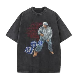 Washed Vintage The Notorious Big Ready To Die Big Poppa Album Graphic T Shirts Men Women's Hip Hop Rapper Biggie Smalls T-shirts