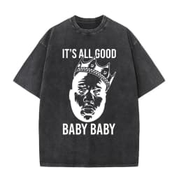 Washed Vintage The Notorious Big Ready To Die Big Poppa Album Graphic T Shirts Men Women's Hip Hop Rapper Biggie Smalls T-shirts