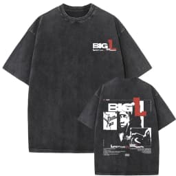 Washed Vintage The Notorious Big Ready To Die Big Poppa Album Graphic T Shirts Men Women's Hip Hop Rapper Biggie Smalls T-shirts