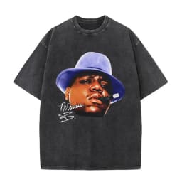 Washed Vintage The Notorious Big Ready To Die Big Poppa Album Graphic T Shirts Men Women's Hip Hop Rapper Biggie Smalls T-shirts