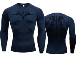 Men's Compression Shirt Anime Print Gym Sport Quick Dry Gym TShirts Fitness Athletic Undershirts Elasticity Tops Tee Summer Male