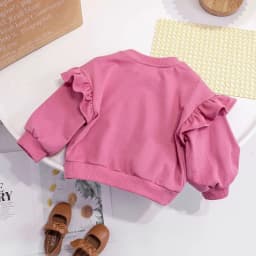 Baby Girls Long Sleeve T-shirt Spring Casual Children Tops Printed Kids Loose Tshirt Autumn Girls Thin Sweatshirt