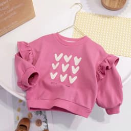 Baby Girls Long Sleeve T-shirt Spring Casual Children Tops Printed Kids Loose Tshirt Autumn Girls Thin Sweatshirt