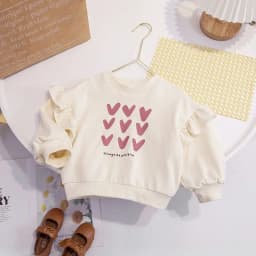 Baby Girls Long Sleeve T-shirt Spring Casual Children Tops Printed Kids Loose Tshirt Autumn Girls Thin Sweatshirt