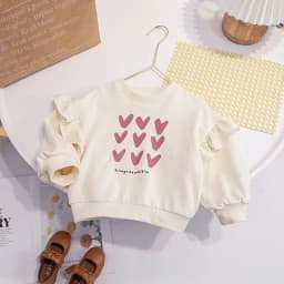 Baby Girls Long Sleeve T-shirt Spring Casual Children Tops Printed Kids Loose Tshirt Autumn Girls Thin Sweatshirt