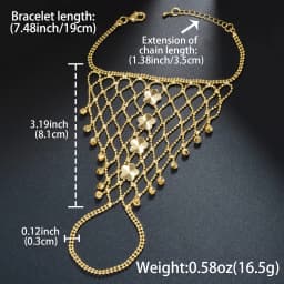 ZEADear Flower Butterfly Wristlet Gold Color Bracelet Bridal Engagement Wedding Anniversary Party Birthday Christmas Gift