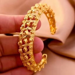 Dubai Kurdish Turkish Gold Plated Bangles for Women Middle East Wedding Accessory Bridal Bracelets Jewelry