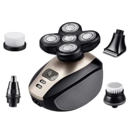 Portable Waterproof Razor 5 in 1 Rotary Razor Beard Clipper Hair Trimmer For Men's Beard Facial Shaving Razor
