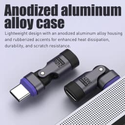 USB C Magnetic Adapter PD 240W 90 Degree Adapter Type C Right Angle Adapter 180 Degree USB C Connector USB C to USB C Adapter