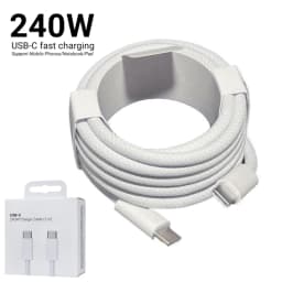 240W USB C To Type C Cable PD3.1 48V 5A Super Fast Charging Cable For iPhone 15 16 iPad Pro Macbook Xiaomi Samsung Huawei Wire