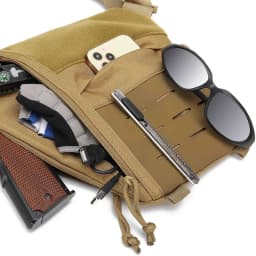 Men's Anti-theft Tactical Chest Bag Waterproof Crossbody Sling Bag Lightweight Shoulder Bag for Daily Commute Outdoor Activities