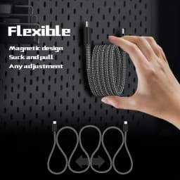 1.5M/2M 100W PD Fast Charging Cable Magnetic Suction Anti Winding USB C to USB Type C QC 4.0 Cord for iPhone 15 MacBook Huawei