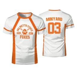 2024 New The Foxhole Court Palmetto State Foxes Lacrosse Jersey Cosplay Wilds Minyard 3d Tshirt Men/women Short Sleeve Kids Tees
