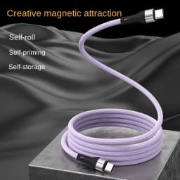 100W PD Dual USB C To Type C Magnetic Super Fast Charger Cable For Huawei Samsung Xiaomi Usb TypeC 3A High-speed Charging Cable