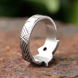 2024 new Stainless Steel Viking Dragon Ring with Red zircon Men's Fashion Vintage Animal Dragon Ring Viking Jewelry Gift