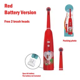 Children Sonic Electric Toothbrush Rotating Toothbrush Battery Type IPX5 Waterproof Cartoon Teeth Whitening Soft Bristle Kids