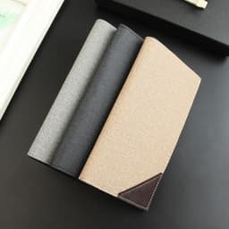 Men Bifold Business Leather Wallet Carteira Luxury Long Slim Masculina Male Purses Money Credit Card Thin Hombre Billetera