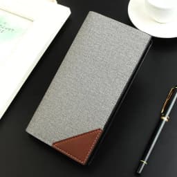 Men Bifold Business Leather Wallet Carteira Luxury Long Slim Masculina Male Purses Money Credit Card Thin Hombre Billetera