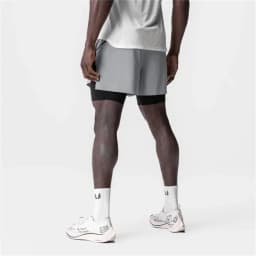Mens Summer Quick Dry Breathable Sports Double-layer 2 in 1 Compression Shorts Man Running Gym Fitness Casual Jogger Short Pants