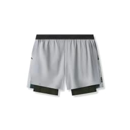 Mens Summer Quick Dry Breathable Sports Double-layer 2 in 1 Compression Shorts Man Running Gym Fitness Casual Jogger Short Pants