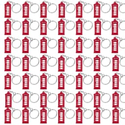 50PCS British Style Keychain Royal Guards Key Accessories Truck Bus Keyring for Motorcycle Car Key Holder Friends Key Gift