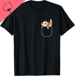Axolotls of The World Kawaii Types of Axolotl Fish Amphibian T-Shirt Cute Tshirts Women Clothing Tops Cotton Kawaii Clothes